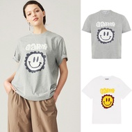 Ganni Women’s Cotton Top - Sunflower Print, Loose Fit, 100% Cotton