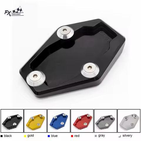 CNC Kickstand Side Stand Extension Enlarger Pad Plate For DUCATI Multistrada 950 1100 1200/S/GT 1260