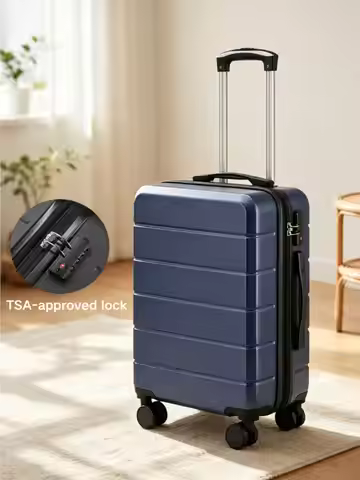 20 Inch Expandable ABS Hardside Carry On Luggage 22x14x9 Airline Approved, Lightweight 6.1 Lbs Spinn