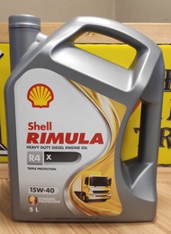 Shell Lubricant Oil Rimula R4 X 15w-40 5L (Minyak Hitam Lori)
