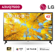 สมาร์ททีวี LG UHD 4K Smart TV รุ่น 43UQ7500PSF | Real 4K l HDR10 Pro l LG ThinQ AI Ready l Google Assistant Ready