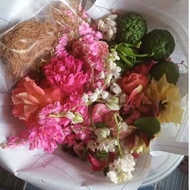 set mandian bunga segar dalam 7 jenis bunga seri wajah