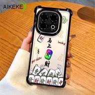 Chinese Mahjong Plating Frame Phone Case For Realme 9 8 Pro 8S 7 5 Q5i Q5 Q3S Q3T Q2 P4 Power P3 Lit