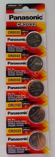 PANASONIC CR2032 ของแท้ 100% ถ่าน Lithium Battery (1 แผง มี 5 ก้อน)
