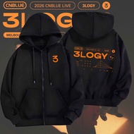 CNBLUE (Bracelet) 3LOGY Zip Hoodie Unisex Kpop Band Merch Hooded Jacket Fan Support