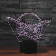2026 Foreign Trade Swimming 3D Light Colorful Touch Charging LED Gradient Atmosphere Gift Night Ligh