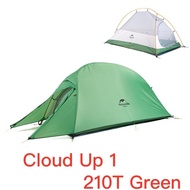 Naturehike Cloud UP Series Ultralight Campingเต็นท์กันน้ำเต็นท์เดินป่ากลางแจ้ง 20Dไนลอนเต็นท์ฟรี