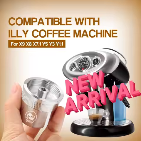 Reusable Coffee Capsule Refillable Pods for Illy Machine X7.1,X8,X9, IllY3, IllY1.1, IllY5