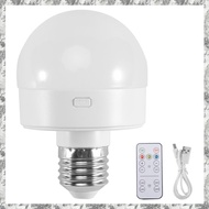 [D E O K] Rechargeable Battery Operated Light Bulbs, 300LM E26 Screw in Light Bulb for Lamps with Re