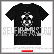 Black Dj Panda T-Shirt - Free Sticker - Unisex - Distro T-Shirt Sizes SML XL XXL