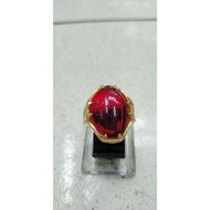 Cincin Batu Delima Asli