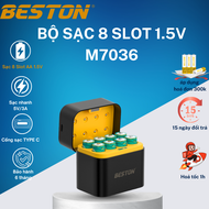 Combo 8 pin AA 1.5V và sạc 8 slot M7036 chuyên dụng hát karaoke đồ chơi máy ảnhpin đèn led