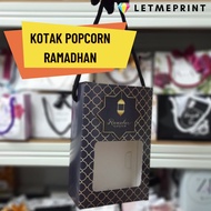 1 PCS POPCORN BOX WINDOW / KOTAK HARI RAYA/ / RAMADHAN BOX / KOTAK DOORIFT MURAH / PAPER BAG BERTALI