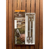 Set of 4 Campingmoon R20-4 / R26-4 / R30-4 / R35-4 stainless steel tent fixing brushes