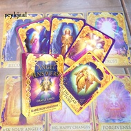 44Pcs/Set Tarot Decks Angel Answers Oracle Future Prediction Art Paper Classic Table Card Toy for Party