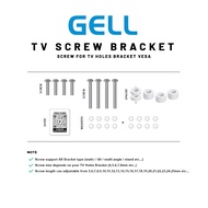 [GELL] TV Screw for TV Bracket Holes VESA Wall Mount Skru untuk Lubang Pengantung TV
