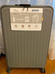 聖誕旅行必備 BIG SALE 前開蓋ELLE baggage luggage suitcase 20” 24” 28” TSA lock 360 wheels 行李箱 旅行喼行李箱 green wr