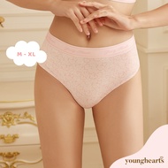 Young Hearts Sports Love Club Laminated Seamless Midi Panties Y27-000953