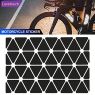 LOVETOUCH Motorcycle Helmets Invisible Triangle Black Reflective Stickers Simple And Effective Refle