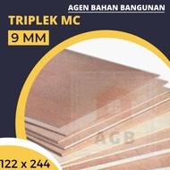 Triplek (3,4,6,8,9,12,15,18 mm) Plywood MC Meranti Campur  uk 122x244