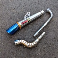 1set BIG elbow with exhaust daeng sai4 for xrm wave fury rs rusi raider j wave ex5 lagenda slr 110 s