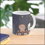 [Cefk] Bubu และ Dudu ดูดวงจันทร์ด้วยกันแก้วกาแฟแก้วน้ำลายอนิเมะ