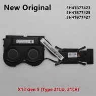 New Original For Laptop Lenovo ThinkPad X13 Gen 5 CPU Cooling Fan Heatsink Radiator Cooler UMA FRU P