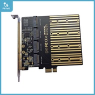 【YIDAO4】 PCIe เป็น M2อะแดปเตอร์ PCI Express X1 3.0 4พอร์ต B คีย์ M.2อะแดปเตอร์ SSD NGFF SATA