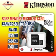 Kingston MicroSDHC Memory Card Class10 For WiFi CCTV Camera-64GB | 128GB | 256GB | 512GB
