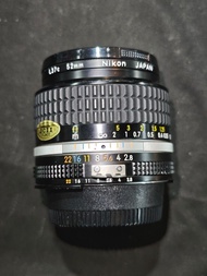 Nikon 24/2.8 Nikkor 尼康 24mm 24 MF AIS 98%new 送filter 鏡片通透冇花冇霉 功能正常