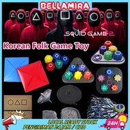 Korean Traditional Game Dodji Gonggi Biseokchigi Game/ Squid Game/ Squid Game Folding Paper/ Squid G