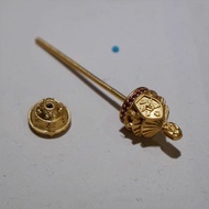 Ancient Method Inlaid Dzi Beads Universal Empty Holder 2025 Gold Tibetan Style Famous Ethnic Style P