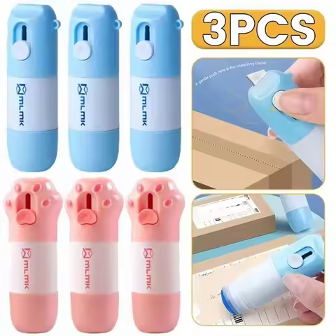 Thermal Paper Easer Mail Opener 2 in 1 Correction Fluid with Knife Anti Peep Identity Information Pr