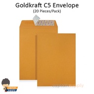 20-Piece/Pack Goldkraft C5 Envelope (Peal & Seal)