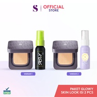 SOMETHINC [2 PCS] Glowy Skin Look  - (COPY PASTE Cushion SRSLY Setting Spray Vita Propolis Mist)