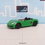 majorette porsche 718 boxster Car Model Green Open The Capital