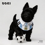 Dog World Cup Saliva Towel Pet Kitten Jersey Puppy West Highland Football Jersey Argentina Bib Bib