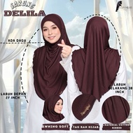 Tudung Sarung Corak Awning Scuba Moscrepe - XL