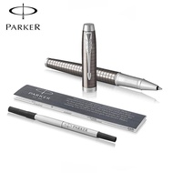 Parker IM Rollerball Pen, Premium Dark Espresso and Chrome Chiseled with 0.5mm Fine Point Black Ink Refill