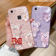 Case hp ViVo V7 / V7 Plus / Y69 / Y71 / Y83 / Y81 / V5 / V5 Lite - Softcase Procamera Motif Bear Fra