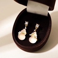 新中式葫芦滴油花朵闪钻耳钉女2025年独特漂亮耳环高级感耳 5oXyUh4fWj0216