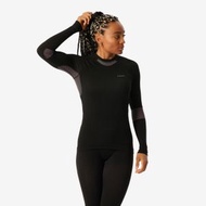 DECATHLON - SEAMLESS I-SOFT 女款滑雪保暖內衣 - BL 500－粉色/黑色