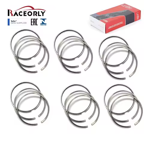 RACEORLY 6 Piston Ring Set for BMW N57 330D 330XD 530D 730D X3 X5 M57 306 Diesel