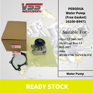 ORIGINAL PERODUA Water Pump 16100-B9471 MYVI FIRST &amp; MYVI LAGI BEST 1.3/1.5 (2006-2017)/ PERODUA ALZA/AVANZA RUSH