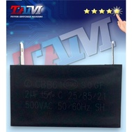 2uF 500V Foot Capacitor [CBB61] BLACK