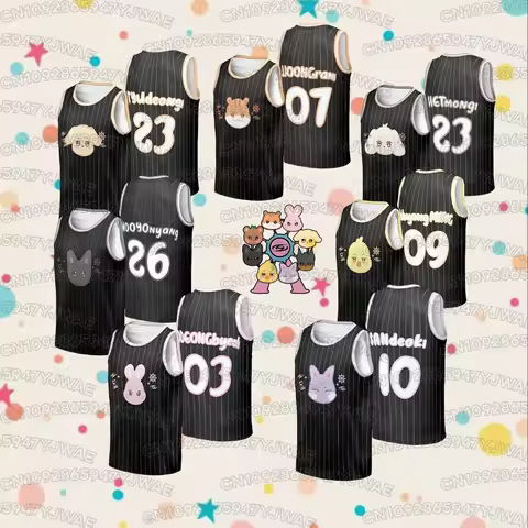 Summer Aniteez Characters Kpop Jersey Tank Top ATEEZ World Tour 2026 Basketball Jersey Men's Women's
