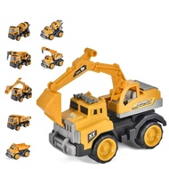 Fashion Kids Toy Vehicles Construction Truck Excavator Backhoe Inertial Toy Car Christmas Gift