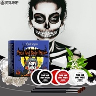 【2026NEW】Halloween Face Body Paint plate Set 3 Colors 20g Each with 3 Brushes 1