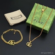 Gujia GUCCI GUCCI GG Marmont Series Chain Bracelet 925 Silver Necklace