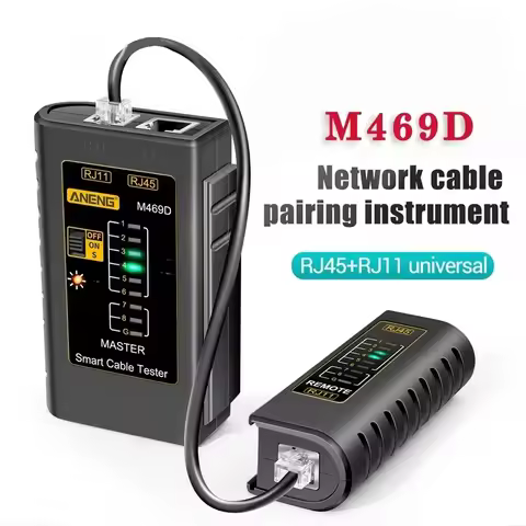 ANENG M469D RJ45 Cable lan tester Network Cable Tester RJ45 RJ11 RJ12 CAT5 UTP LAN Cable Tester Netw